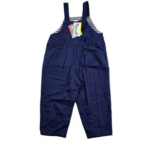 Vintage 90's Disney Babies Overalls Kids 3 Navy Mickey Mouse Les Enphants REPAIR